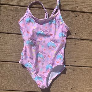 Girl’s Mermaid & Dolphin Swimsuit 🧜‍♀️